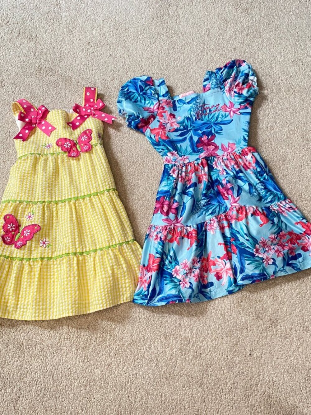 Rare Editions and Tommy Bahama Size 2 T Dresses Butterflies and Flowers